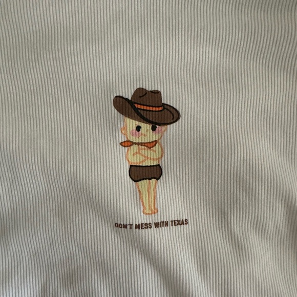 Brown and White T-Shirt - Picture 2 of 3